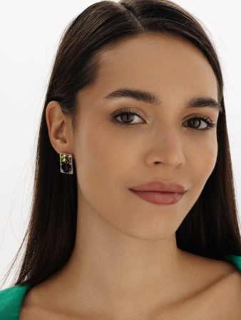 Купить оптом серьги из серебра с агатами, ситаллами и фианитами 2340391177-20 от Krasnoe