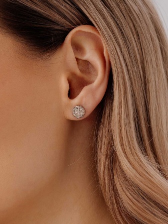 Купить оптом пусеты из серебра без вставок 2345404803 от Krasnoe