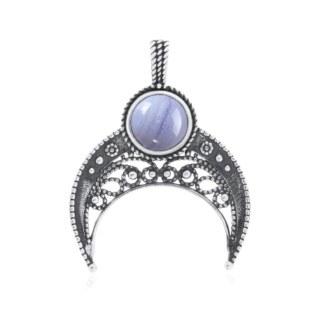 Купить оптом подвеска из серебра с агатом 3310391819-84 от Krasnoe