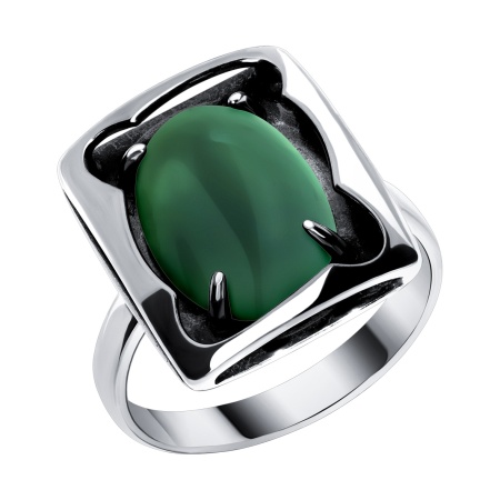 Купить оптом кольцо из серебра с агатом 1310395708-60 от Krasnoe