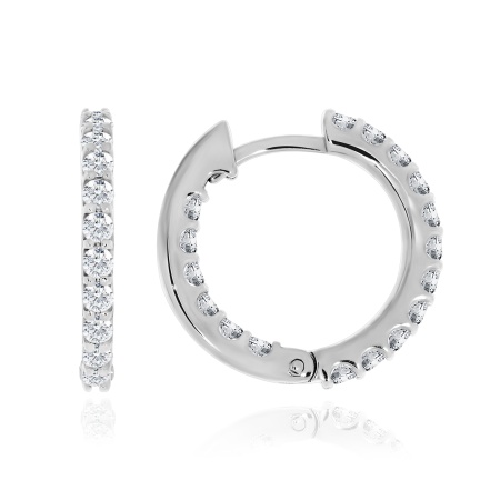 Купить оптом серьги из серебра с фианитами 2340201315 от Krasnoe