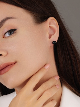 Купить оптом пусеты из серебра с агатами 2340394329-20 от Krasnoe