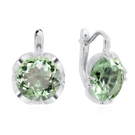 Купить оптом серьги из серебра с кварцем 2340181495-68 от Krasnoe