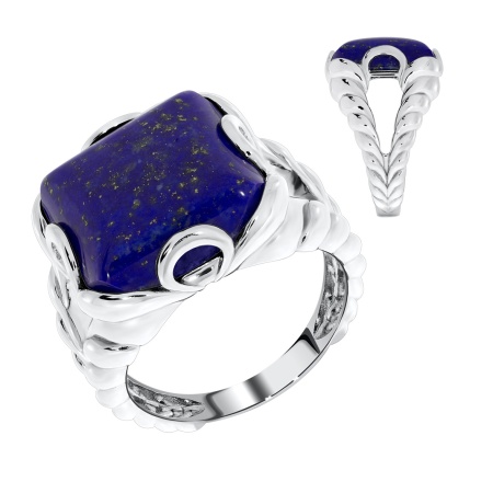 Купить оптом кольцо из серебра с лазуритом 1340470976 от Krasnoe