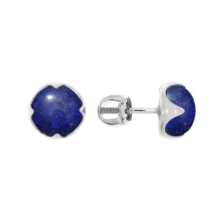 Купить оптом пусеты из серебра с лазуритами 2340471222 от Krasnoe