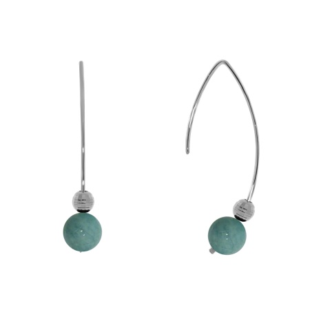 Купить оптом серьги из серебра с амазонитами 2340371068 от Krasnoe