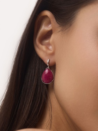 Купить оптом серьги из серебра с агатами 2340395938-37 от Krasnoe