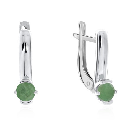 Купить оптом серьги из серебра с бериллами 2340190252 от Krasnoe