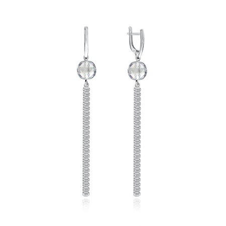 Купить оптом серьги из серебра с хрусталём 2340522312 от Krasnoe