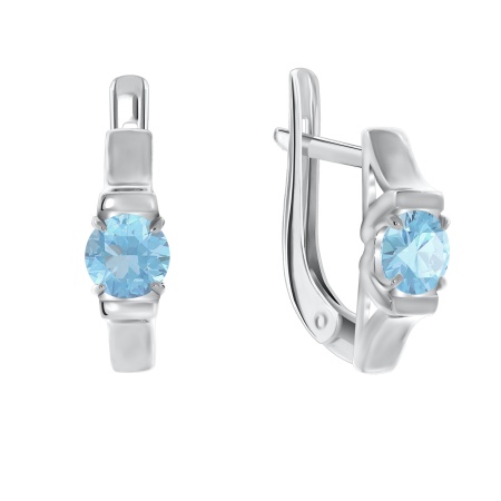 Купить оптом серьги из серебра с фианитами 2340200264-70 от Krasnoe