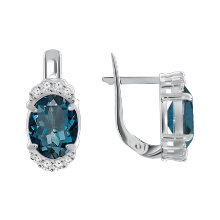 Купить оптом серьги из серебра с кварцем 3797013580л-76 от Krasnoe