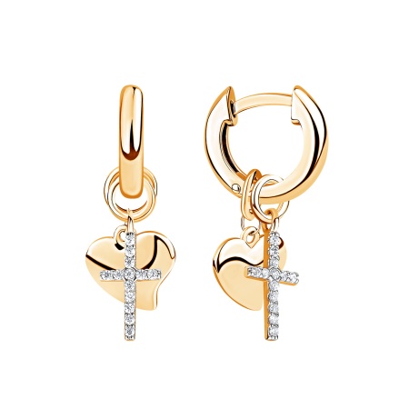 Купить оптом серьги из серебра с фианитами 2329204847л от Krasnoe