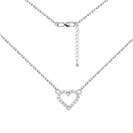 Купить оптом колье из серебра с фианитами 8340205284л-9-38 от Krasnoe