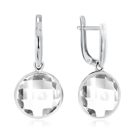 Купить оптом серьги из серебра с хрусталём 2340522947 от Krasnoe