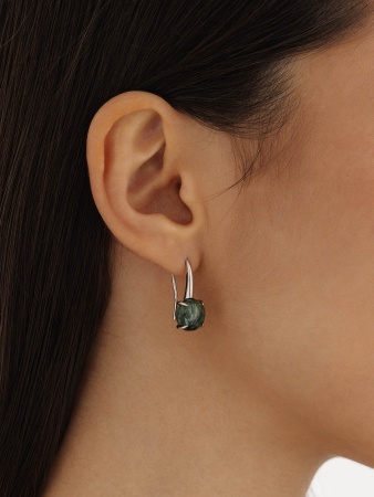 Купить оптом серьги из серебра с серафинитами 2340924925 от Krasnoe