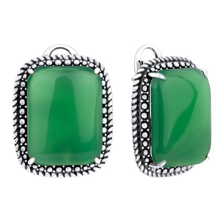 Купить оптом серьги из серебра с агатами 2310395757-1-60 от Krasnoe