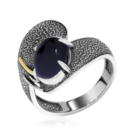 Купить оптом кольцо из серебра с агатом 1317392395-20 от Krasnoe