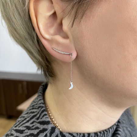 Купить оптом серьги из серебра с фианитами 2340204903л-11-9 от Krasnoe