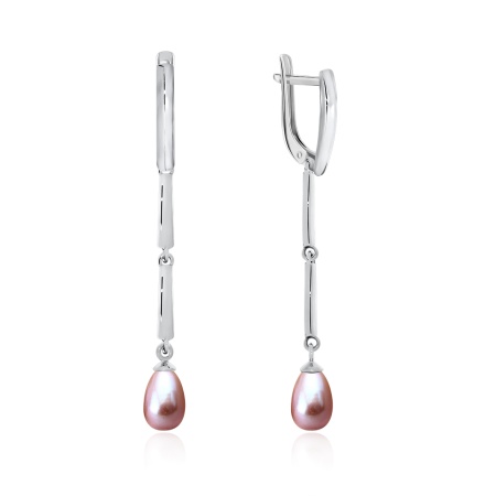 Купить оптом серьги из серебра с жемчугами 2340240740-47 от Krasnoe