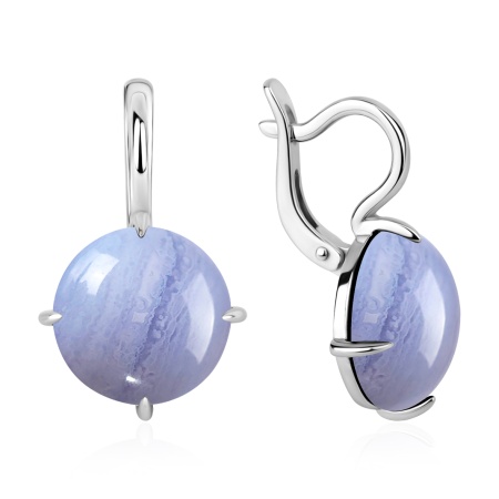 Купить оптом серьги из серебра с агатами 2340396366-84 от Krasnoe