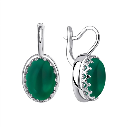 Купить оптом серьги из серебра с агатами 2340391963-60 от Krasnoe