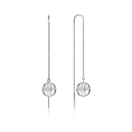 Купить оптом серьги из серебра с хрусталём 2340520710-9-2 от Krasnoe