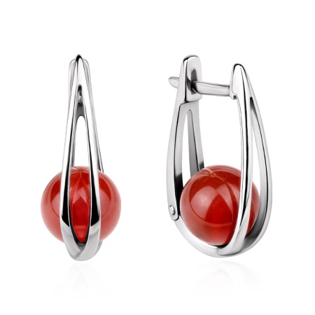 Купить оптом серьги из серебра с агатами 2340391554-31 от Krasnoe