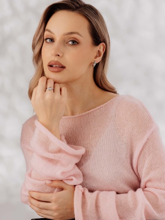 Купить оптом серьги из серебра с фианитами 2340204342л от Krasnoe