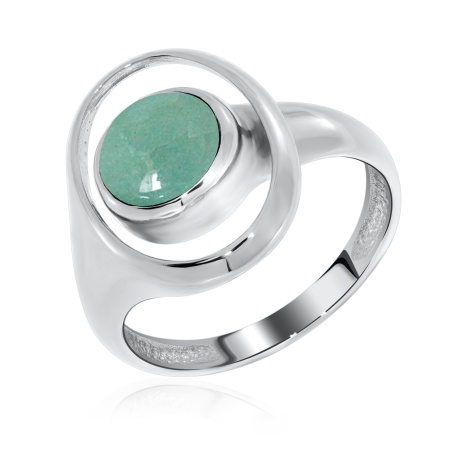 Купить оптом кольцо из серебра с авантюрином 1340361247-1-60 от Krasnoe