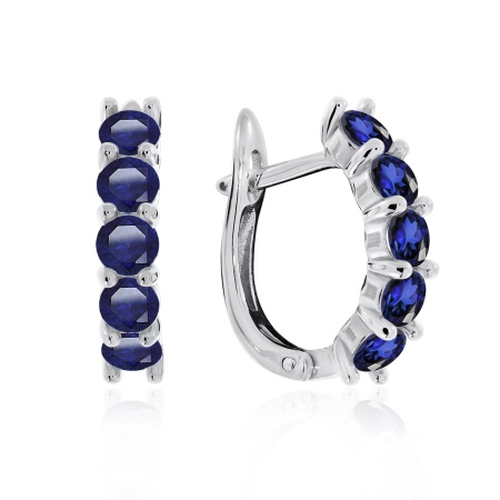 Купить оптом серьги из серебра с ситаллами 2340881321-82 от Krasnoe