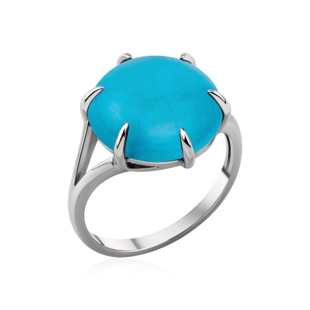 Купить оптом кольцо из серебра с бирюзой 1340316490 от Krasnoe