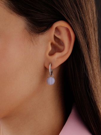 Купить оптом серьги из серебра с агатами 2340391851-84 от Krasnoe