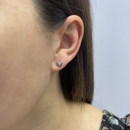 Купить оптом пусеты из серебра без вставок 2340404815 от Krasnoe