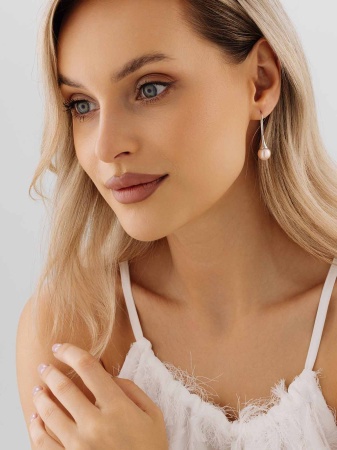 Купить оптом серьги из серебра с жемчугами 2340244211-46 от Krasnoe