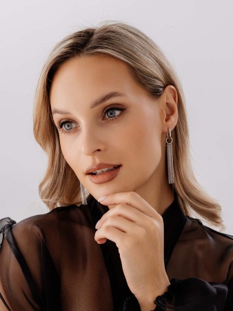 Купить оптом серьги из серебра без вставок 2340405644-4 от Krasnoe