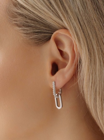 Купить оптом серьги из серебра без вставок 2340405591 от Krasnoe