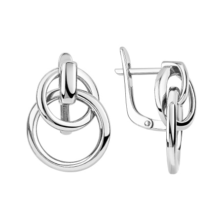 Купить оптом серьги из серебра без вставок 2340405308 от Krasnoe