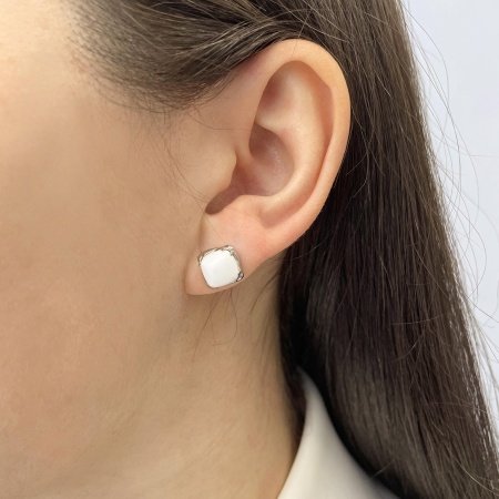 Купить оптом пусеты из серебра с агатами 2340391216-10 от Krasnoe