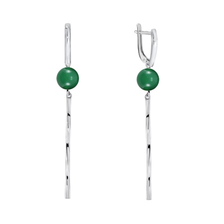 Купить оптом серьги из серебра с агатами 2340390725-60 от Krasnoe