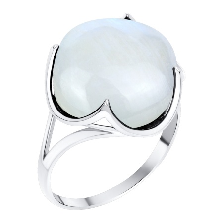 Купить оптом кольцо из серебра с лунным камнем 1340935794 от Krasnoe