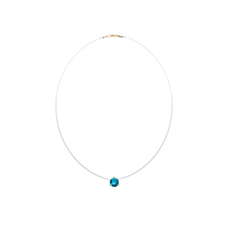 Купить оптом колье из серебра с топазом 8320073058-38-76 от Krasnoe