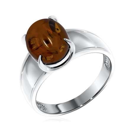 Купить оптом кольцо из серебра с янтарём 1340480370 от Krasnoe