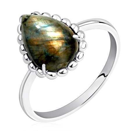 Купить оптом кольцо из серебра с лабрадоритом 1340Л05093 от Krasnoe