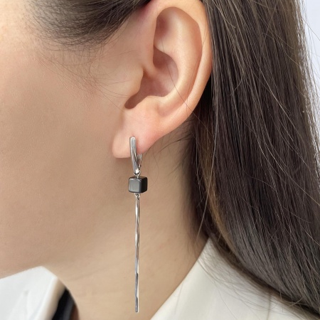 Купить оптом серьги из серебра с агатами 2340390824-20 от Krasnoe