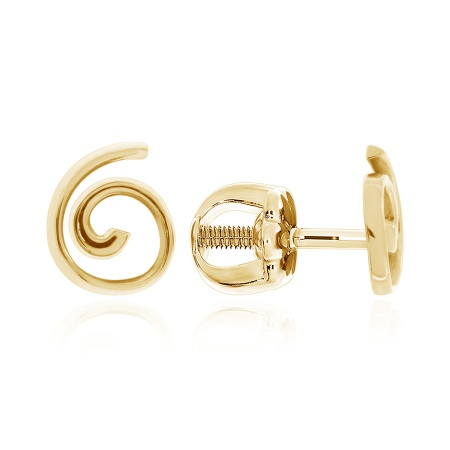 Купить оптом пусеты из серебра без вставок 2320402139 от Krasnoe