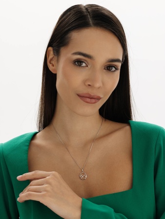 Купить оптом подвеска из серебра с фианитами 3340205985л от Krasnoe