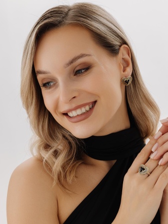 Купить оптом серьги из серебра с агатами 2317395785-20 от Krasnoe