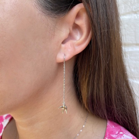 Купить оптом серьги из серебра без вставок 2340404871-3 от Krasnoe