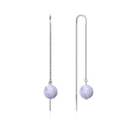 Купить оптом серьги из серебра с агатами 2340390712-1-84 от Krasnoe