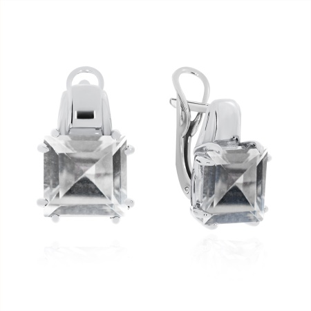 Купить оптом серьги из серебра с хрусталём 2340521530 от Krasnoe